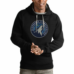 NBA - Minnesota Timberwolves Antigua Team Logo Victory Pullover Hoodie - Black