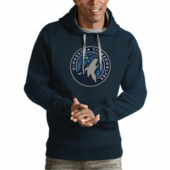 NBA - Minnesota Timberwolves Antigua Team Logo Victory Pullover Hoodie - Navy