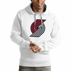 NBA - Portland Trail Blazers Antigua Team Logo Victory Pullover Hoodie - White