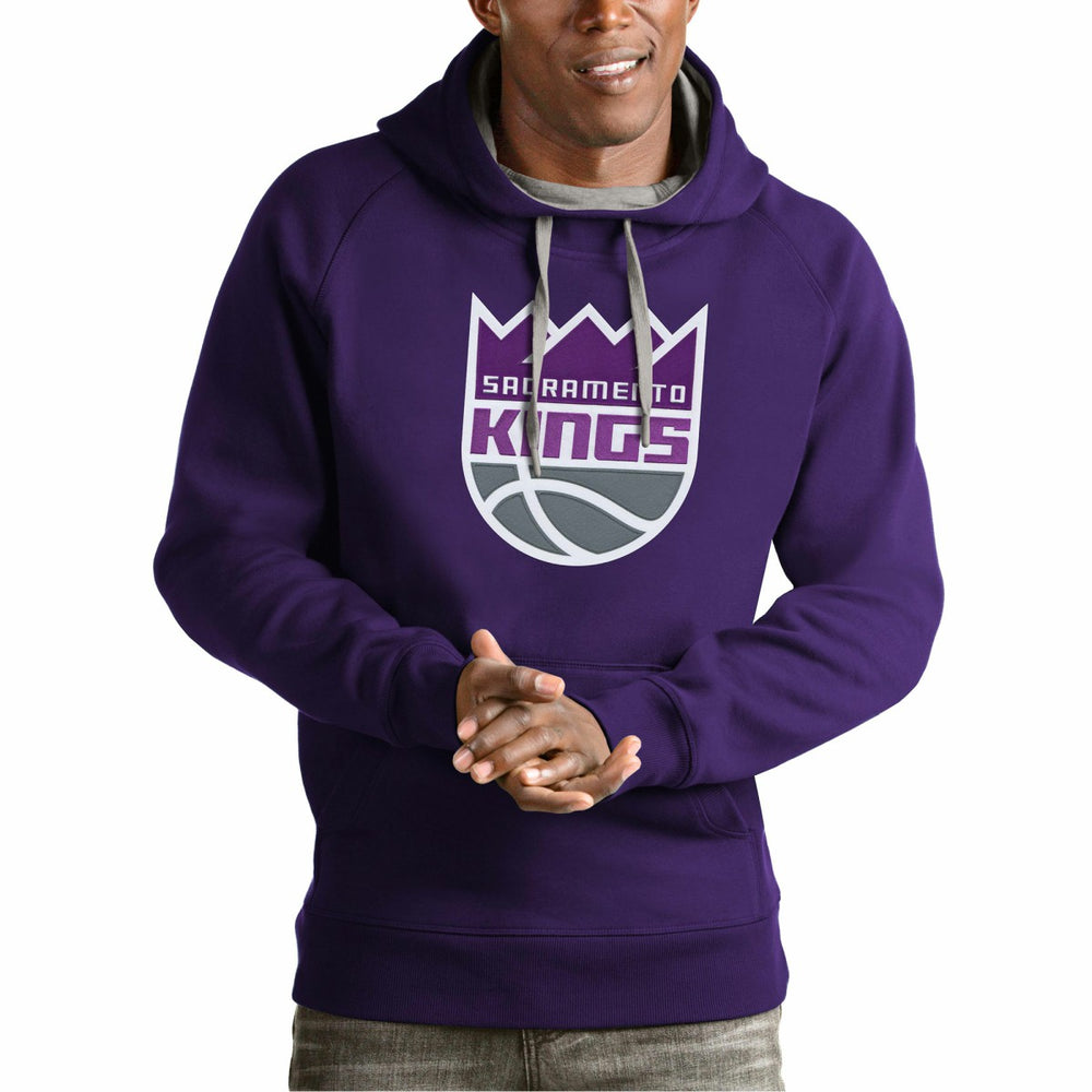 NBA - Sacramento Kings Antigua Team Logo Victory Pullover Hoodie - Purple