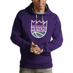 NBA - Sacramento Kings Antigua Team Logo Victory Pullover Hoodie - Purple