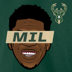 NBA - Giannis Antetokounmpo Milwaukee Bucks Know The Game T-Shirt - Green