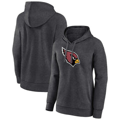 Arizona Cardinals Women's Primary Logo Pullover Hoodie Charcoal - NFL