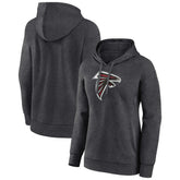 Atlanta Falcons Women's Primary Logo Pullover Hoodie Charcoal - NFL