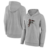 Atlanta Falcons Women's Primary Logo Pullover Hoodie Gray - NFL