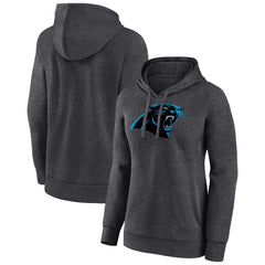 Carolina Panthers Women's Primary Logo Pullover Hoodie Charcoal - NFL