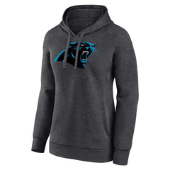 Carolina Panthers Women's Primary Logo Pullover Hoodie Charcoal - NFL