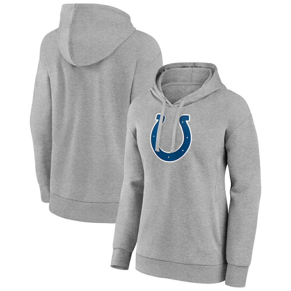 Indianapolis Colts Women's Primary Logo Pullover Hoodie Gray - NFL