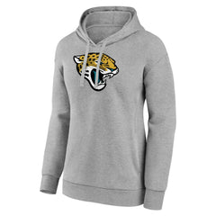 Jacksonville Jaguars Women's Primary Logo Pullover Hoodie Gray - NFL