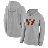 Washington Commanders Women's Primary Logo Pullover Hoodie Gray - NFL