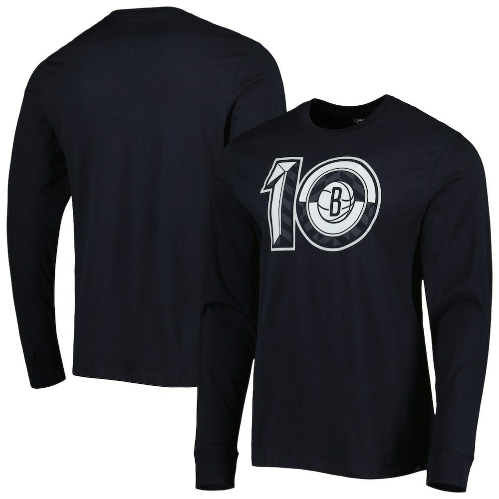 47 brand - Brooklyn Nets '47 10th Anniversary Super Rival Long Sleeve T-Shirt - Black