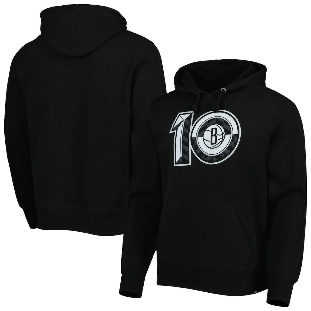 47 brand - Brooklyn Nets '47 10th Anniversary Headline Pullover Hoodie - Black