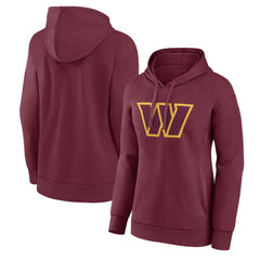Washington Commanders Women's Primary Logo Pullover Hoodie Burgundy - NFL