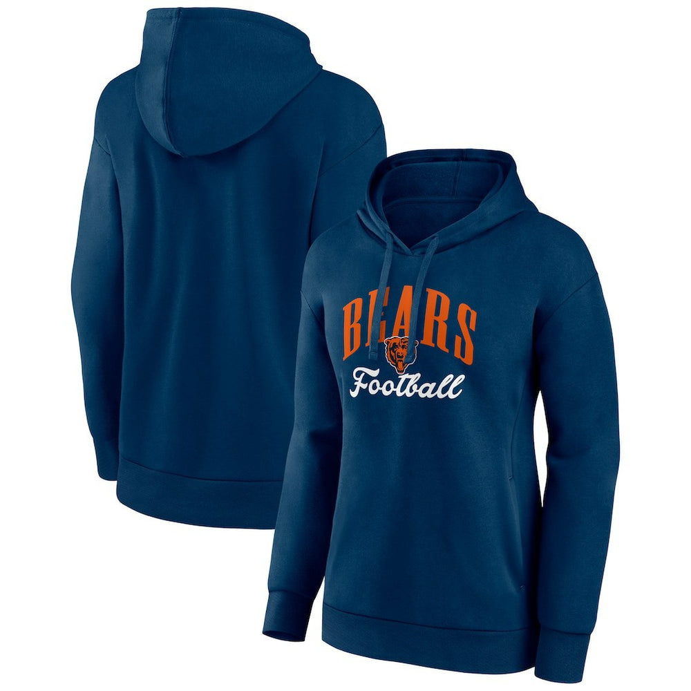 Chicago Bears Women's Victory Script Pullover Hoodie Navy - NFL