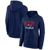 New England Patriots Women's Victory Script Pullover Hoodie Navy - NFL