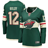 Matthew Boldy Minnesota Wild - Fanatics Women's Home Breakaway Player Jersey Green