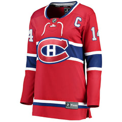 Nick Suzuki Montreal Canadiens - Fanatics Women's Home Captain Patch Breakaway Player Jersey Red