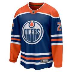 Evan Bouchard Edmonton Oilers - Fanatics Home Breakaway Player Jersey Royal