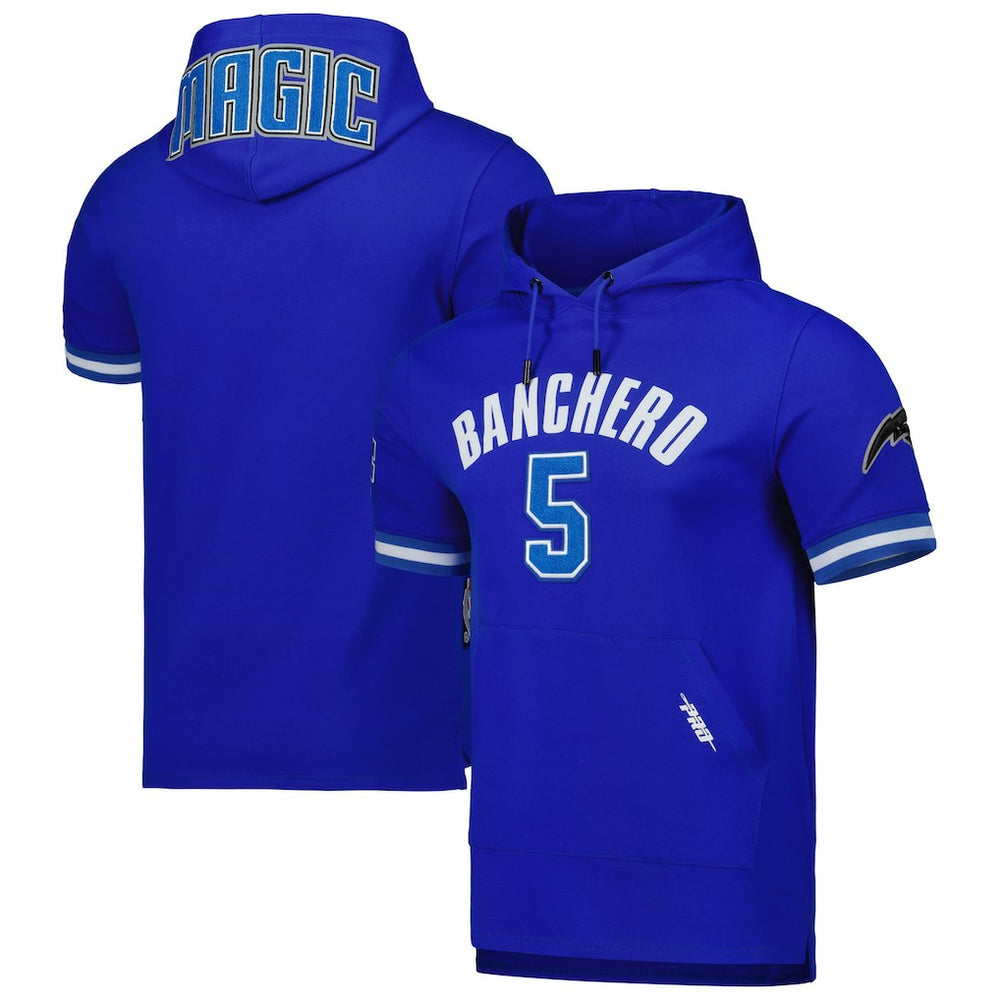 NBA - Paolo Banchero Orlando Magic Pro Standard Name & Number Short Sleeve Pullover Hoodie - Royal