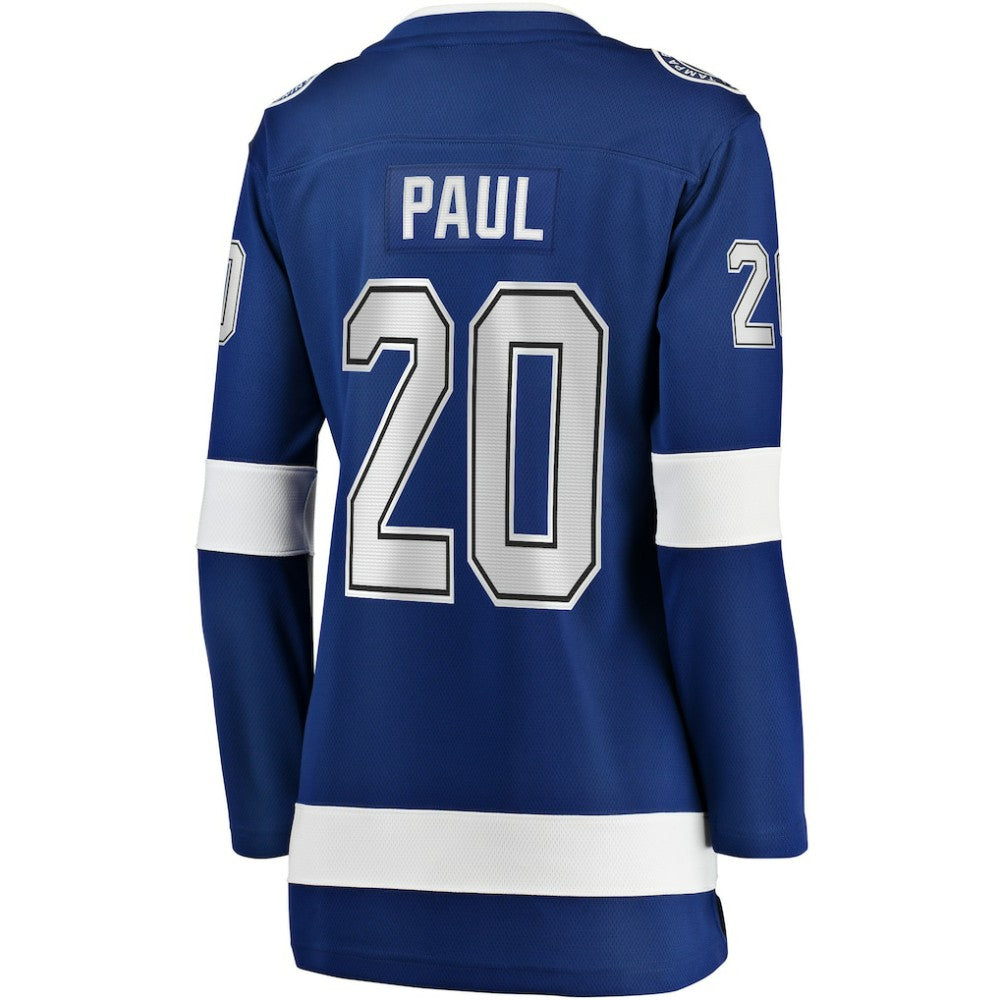 Nicholas Paul Tampa Bay Lightning Fanatics Women's Home Breakaway Player Jersey - Blue | NHL Jerseys