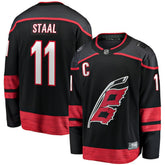 Jordan Staal Carolina Hurricanes - Fanatics Home Captain Patch Breakaway Player Jersey Black