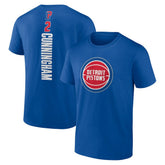 NBA - Cade Cunningham Detroit Pistons Playmaker Name & Number T-Shirt - Blue
