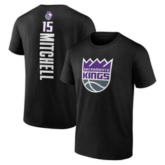 NBA - Davion Mitchell Sacramento Kings Playmaker Name & Number T-Shirt - Black