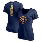 NBA - Jamal Murray Denver Nuggets Women's Playmaker Name & Number V-Neck T-Shirt - Navy