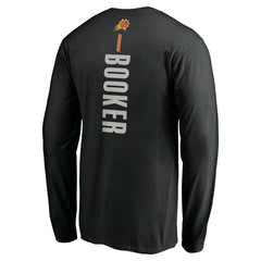 NBA - Devin Booker Phoenix Suns Playmaker Name & Number Long Sleeve T-Shirt - Black