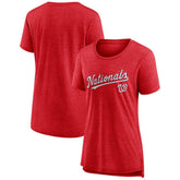 Washington Nationals Women's Official Wordmark Tri-Blend T-Shirt Online