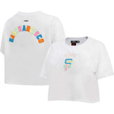 San Francisco Giants Pro Standard Women's Washed Neon Cropped Boxy T-Shirt Near Me