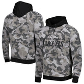 NBA - Los Angeles Lakers Hugo Boss x NBA Camo Pullover Hoodie - Black