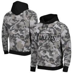 NBA - Los Angeles Lakers Hugo Boss x NBA Camo Pullover Hoodie - Black