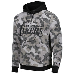 NBA - Los Angeles Lakers Hugo Boss x NBA Camo Pullover Hoodie - Black