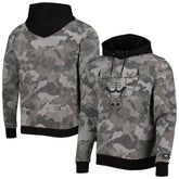 NBA - Chicago Bulls Hugo Boss Camo Pullover Hoodie - Black