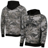 NBA - New York Knicks Hugo Boss Camo Pullover Hoodie - Black