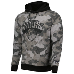 NBA - New York Knicks Hugo Boss Camo Pullover Hoodie - Black