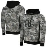NBA - Brooklyn Nets Hugo Boss Camo Pullover Hoodie - Black