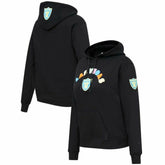Las Vegas Raiders Pro Standard Women's Neon Fleece Pullover Hoodie Black - NFL
