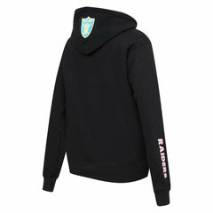 Las Vegas Raiders Pro Standard Women's Neon Fleece Pullover Hoodie Black - NFL