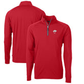 Buffalo Bills Cutter & Buck Adapt Eco Knit Stretch Recycled Big & Tall Quarter-Zip Throwback Pullover Top Red - NFL
