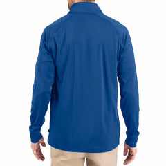 Buffalo Bills Cutter & Buck Adapt Eco Knit Stretch Recycled Big & Tall Quarter-Zip Throwback Pullover Top Royal - NFL
