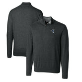 Indianapolis Colts Cutter & Buck Throwback Logo Lakemont Tri-Blend Big & Tall Quarter-Zip Pullover Sweater Heather Charcoal - NFL