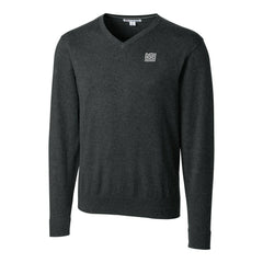New York Giants Cutter & Buck Throwback Logo Lakemont Tri-Blend Big & Tall V-Neck Pullover Sweater Heather Charcoal - NFL
