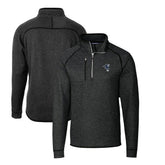 Indianapolis Colts Cutter & Buck Mainsail Sweater-Knit Big & Tall Half-Zip Pullover Jacket Heather Charcoal - NFL