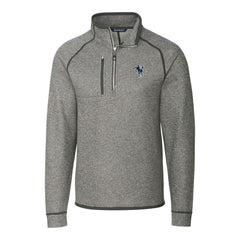 Indianapolis Colts Cutter & Buck Mainsail Sweater-Knit Big & Tall Half-Zip Pullover Jacket Heather Gray - NFL