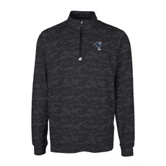Indianapolis Colts Cutter & Buck Throwback Logo Big & Tall Traverse Camo Print Stretch Quarter-Zip Pullover Top Black - NFL