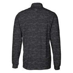 Pittsburgh Steelers Cutter & Buck Throwback Logo Big & Tall Traverse Camo Print Stretch Quarter-Zip Pullover Top Black - NFL