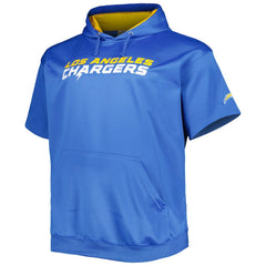 Justin Herbert Los Angeles Chargers Big & Tall Short Sleeve Pullover Hoodie Powder Blue - NFL