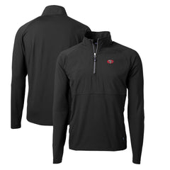 San Francisco 49ers Cutter & Buck Adapt Eco Knit Hybrid Recycled Quarter-Zip Throwback Pullover Top Black - NFL